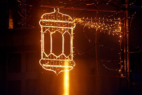 Beleuchtung zum Ramadan in Köln