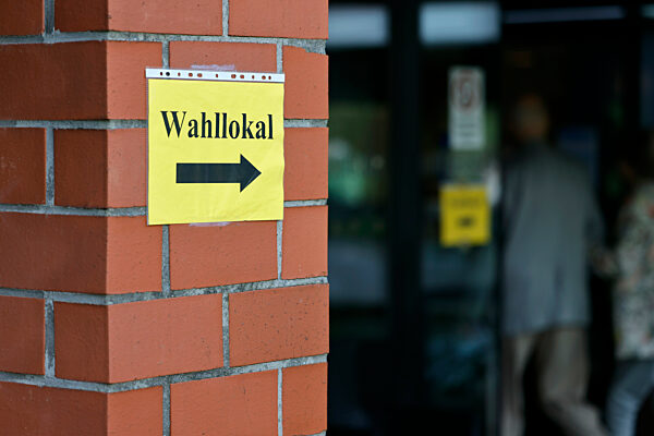 Wahllokal bei den Kommunalwahlen in NRW
