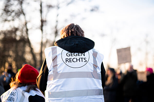Demonstration für die Brandmauer in Vechta