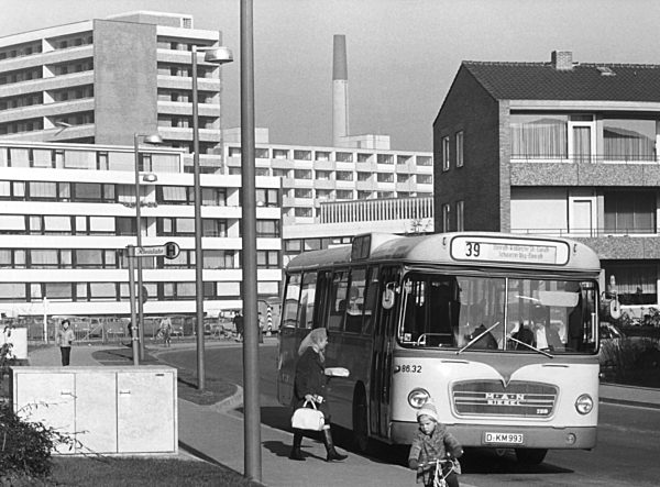 Trabantenstadt Garath bei Düsseldorf 1967