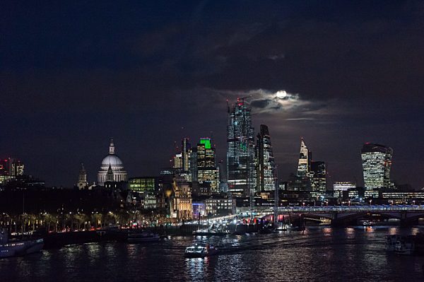 Super Snow Moon In London