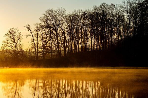 Sunrise At Miami Whitewater Forest In Cincinnati, OHIO USA