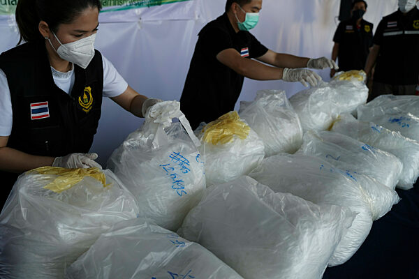 Thai Customs Department Seized 193 Kilograms Of Methamphetamine.