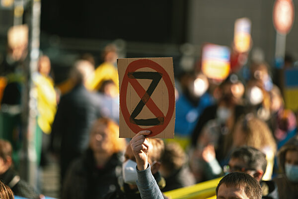 Anti War Protest In DÃ_sseldorf