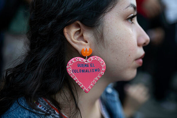 Antirracist Demonstration Against Neocolonialism In Barcelona, Spain