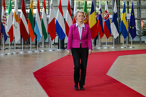 Ursula Von Der Leyen President Of The European Commission At The European Council
