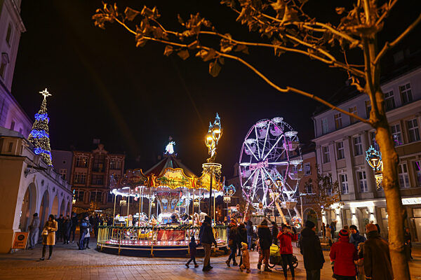 Christmas Market In Gliwice, Poland