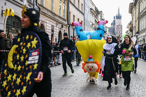19th New Year's Run In Krakow, Poland