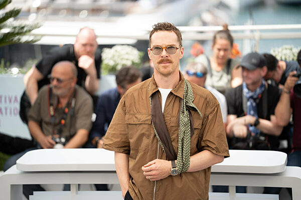 Benedict Cumberbatch poses during ''The Phoenician Scheme'' photocall at the...