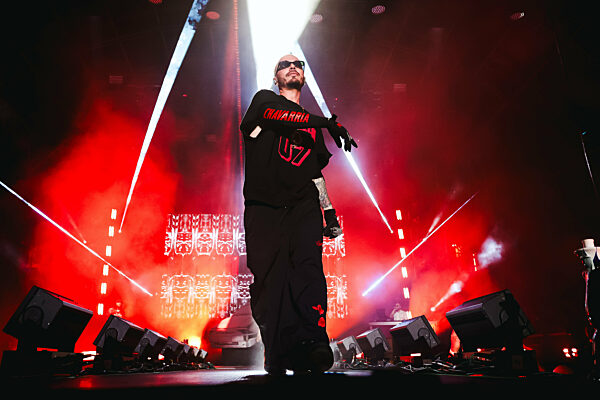 J Balvin Performs During The Back To The Rayo Tour In Milan