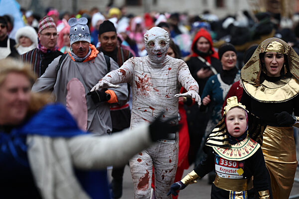 New Year's Eve Run In Krakow