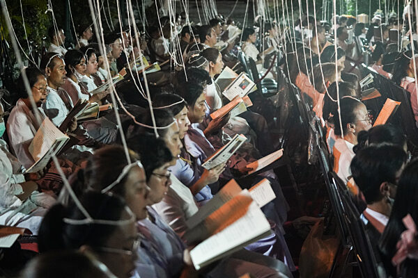 People Celebrate New Year's In Bangkok