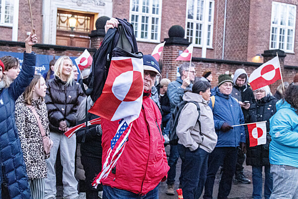 Greenlandic Demonstration Against The USA