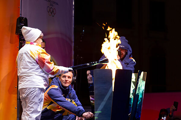 Olympic Torch In Padova For The Winter Olympic Games Of Milano Cortina 2026