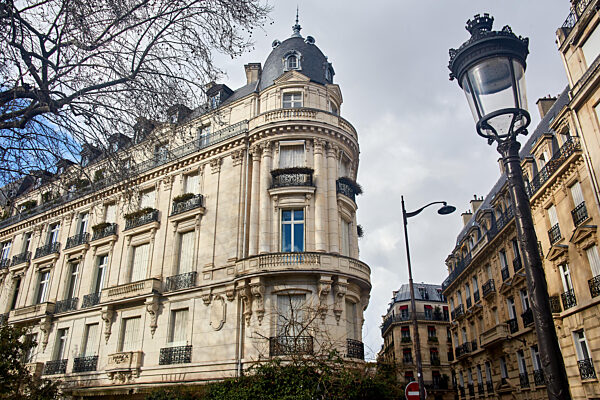 View of Residential Building on Avenue Foch in Paris