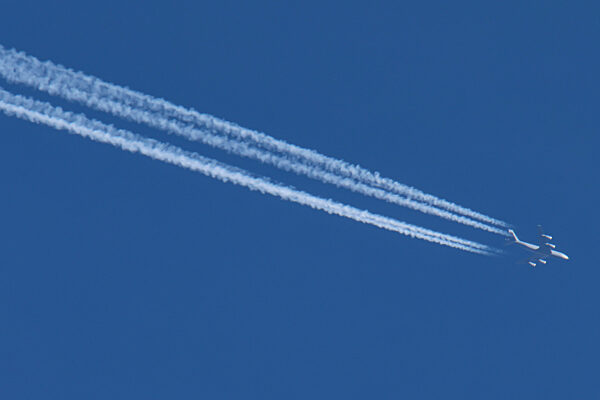USAF KC-135R Tanker Aircraft Flying