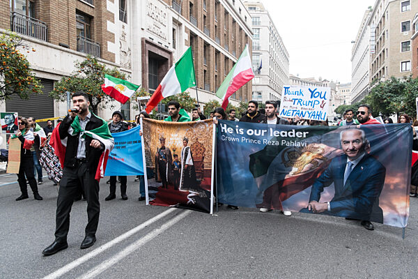 The Anti-regime Iranian Community Celebrates Near The U.S. Embassy