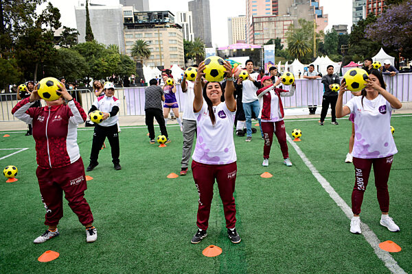 Practice For The World's Largest Soccer Class