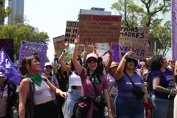 Mexico International Womenâs Day Rally