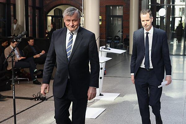 Press Statement Following State Election Baden-Wurttemberg In Berlin, Germany