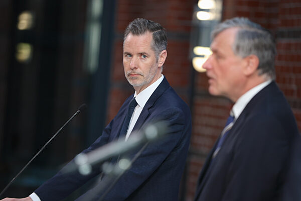 Press Statement Following State Election Baden-Wurttemberg In Berlin, Germany