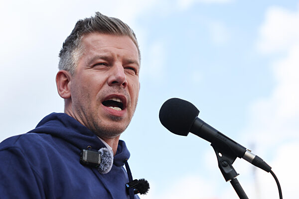 Peter Magyar Election Rally In Ivancsa