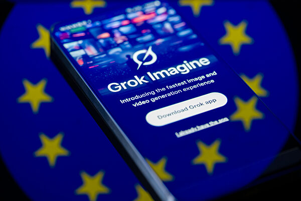 Grok AI - EU Regulators - Photo Illustration