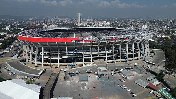Estadio Azteca Under Rehabilitation Ahead 2026 FIFA World Cup