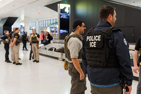 ICE Agents Deployed To Newark Airport Amid TSA Shortage
