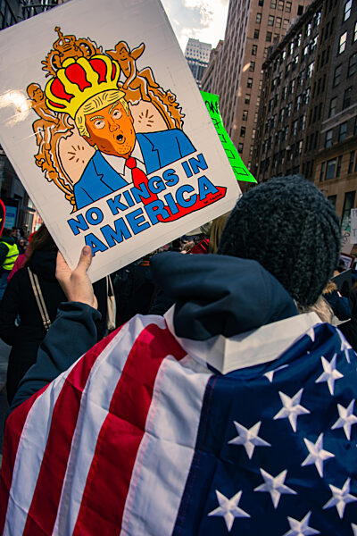 Over 100,000 Attend No Kings Protest In NYC.