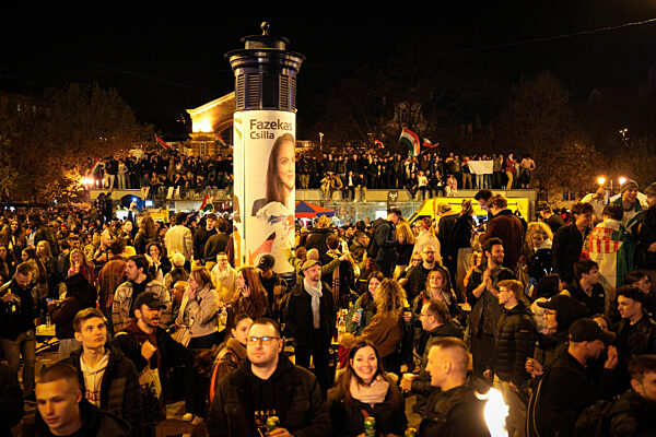 Parties Break Out In Budapest Streets After Opposition Win