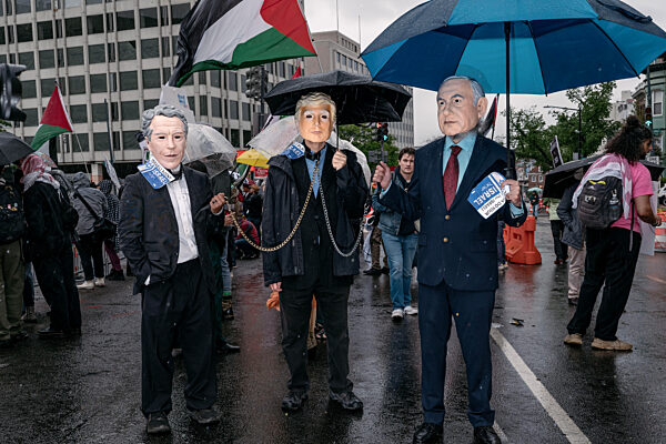 Protest Outside White House Correspondentsâ Dinner In Washington DC