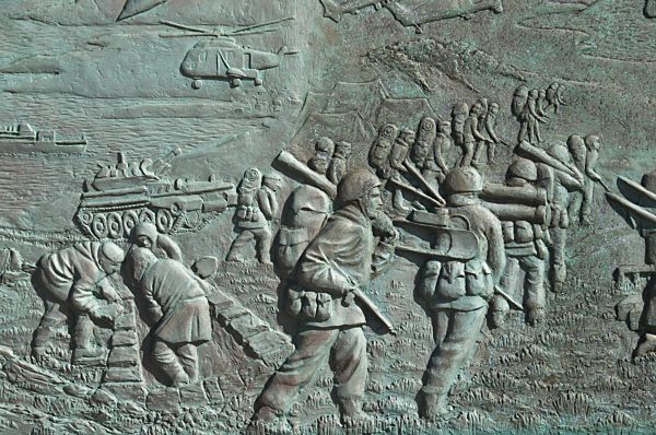 War memorial for Falklands War with Argentina, Port Stanley, Falkland Islands, South America