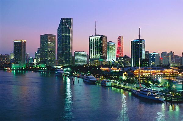 City skyline, Miami, Florida, USA
