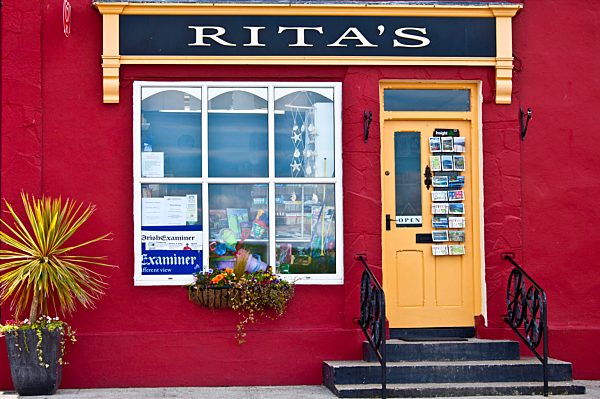 Rita's general store, newagents and gift shop in Courtmacsherry, West Cork, Ireland