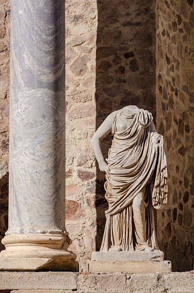 Roman Theater, Merida, UNESCO World Heritage Site, Badajoz, Extremadura, Spain, Europe