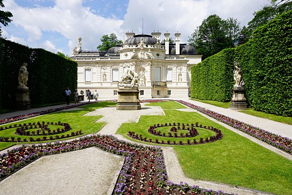 Palace of Linderhof, royal villa of King Ludwig the Second, Bavaria, Germany, Europe