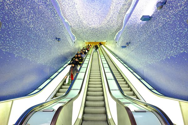 Toledo Art Station of Naples Metro, Naples, Italy, Europe