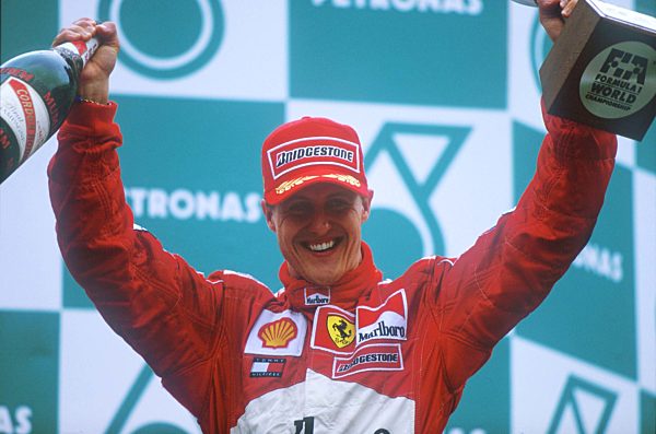 Michael Schumacher auf dem Podium