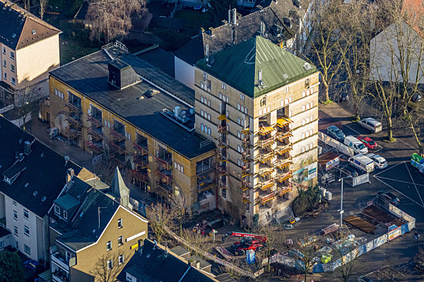 Umbau des Bunker- Gebäudekomplex "we-house Herne" in Herne im Bundesland Nordrhein-Westfalen, Deutschland
