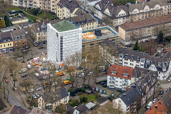 Umbau des Bunker- Gebäudekomplex "we-house Herne" in Herne im Bundesland Nordrhein-Westfalen, Deutschland