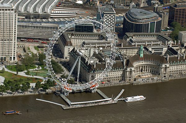 London EDF Energy London Eye, auch Millennium Wheel genannt - ein Wahrzeichen von London