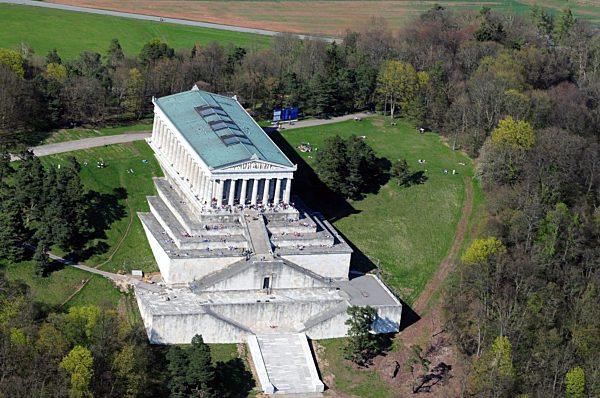 Deutsches Nationaldenkmal Walhalla bei Regenstauf im Bundesland Bayern