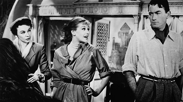 Ava NORRING, Hildegard KNEF, Gregory PECK in 'Schnee am Kilimandscharo', 1952