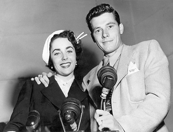 Elizabeth TAYLOR und Conrad HILTON jr., USA 1950