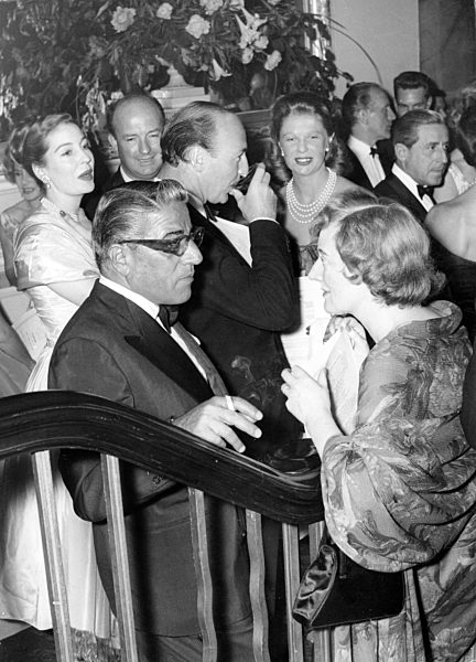 Aristoteles ONASSIS und Diana SANDYS, 1959