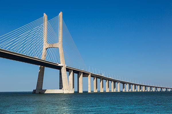 Vasco da Gama Bridge in Lisbon
