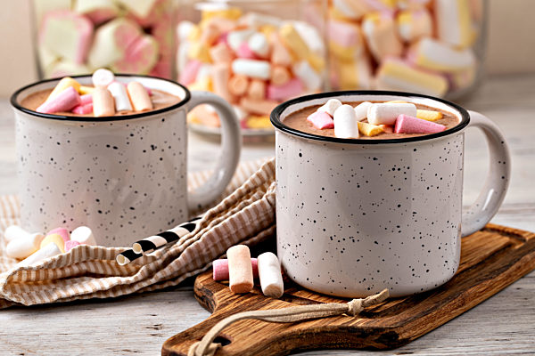 Hot chocolate with marshmallow