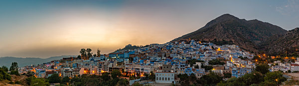 Chefchaouen Sunset Panorama