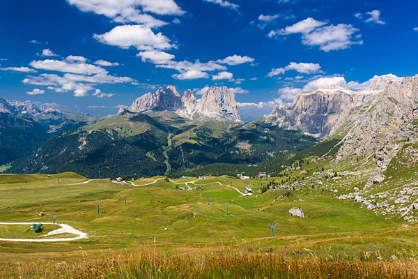 panorama over the Langkofel Group
